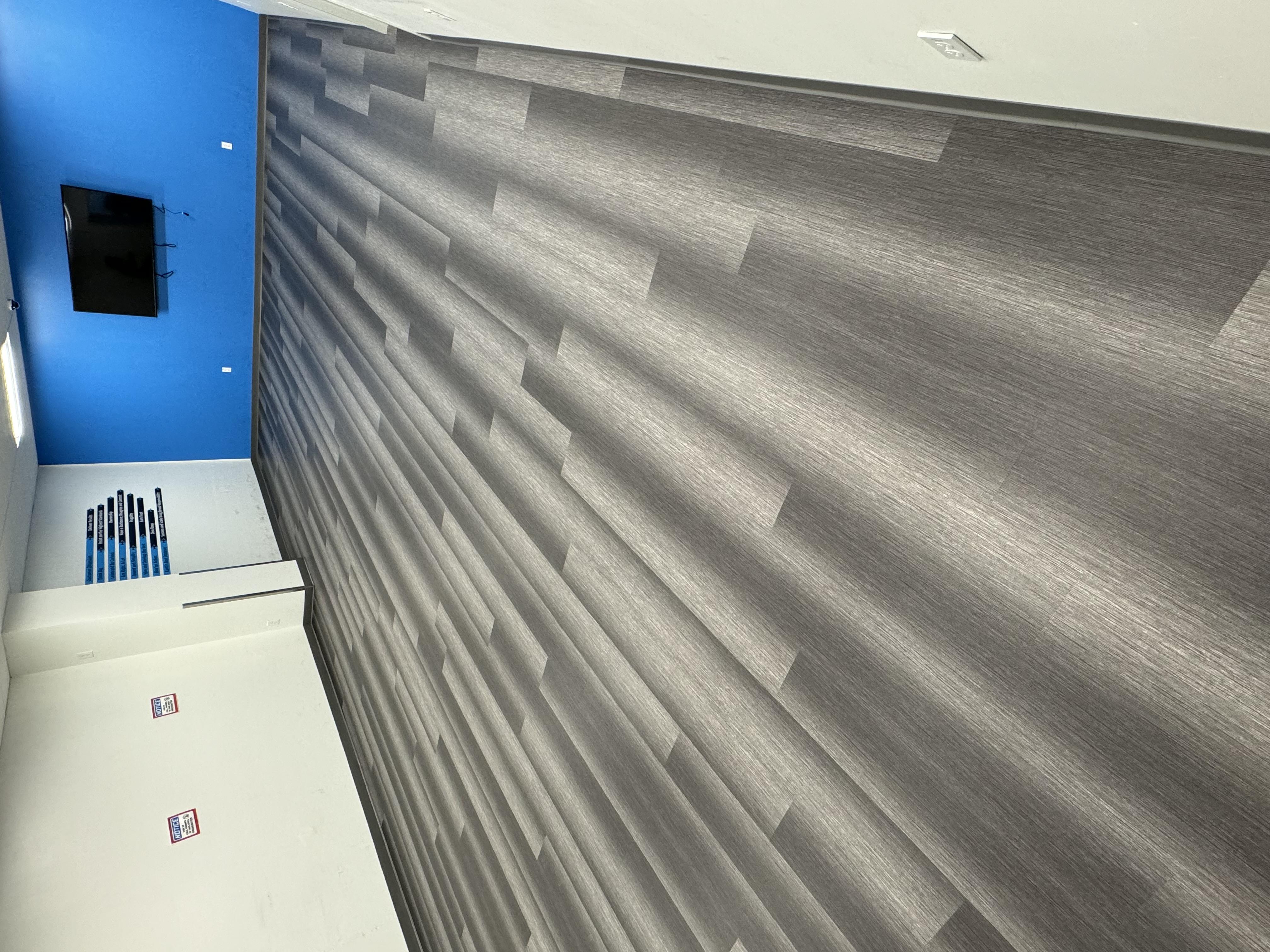 Commercial vinyl plank conference room floor in a Granite Bay, CA office